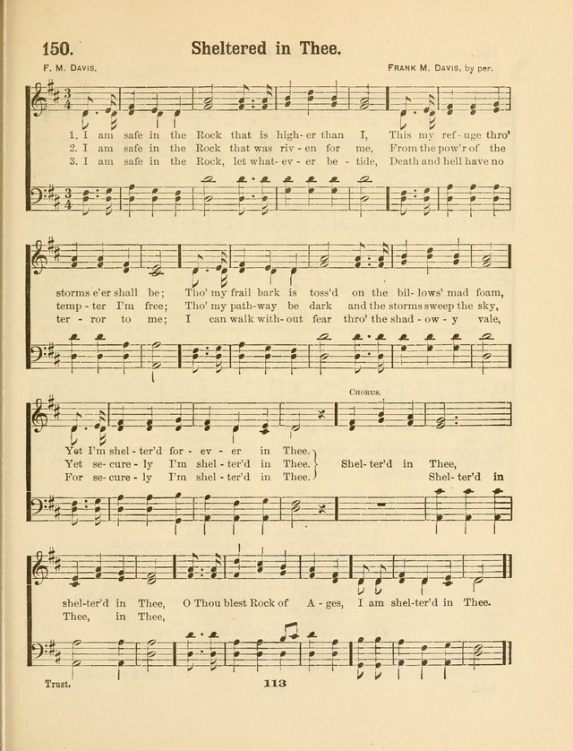 Select Songs No. 2: for the singing service in the prayer meeting; Sunday school; Christian Endeavor meetings page 113
