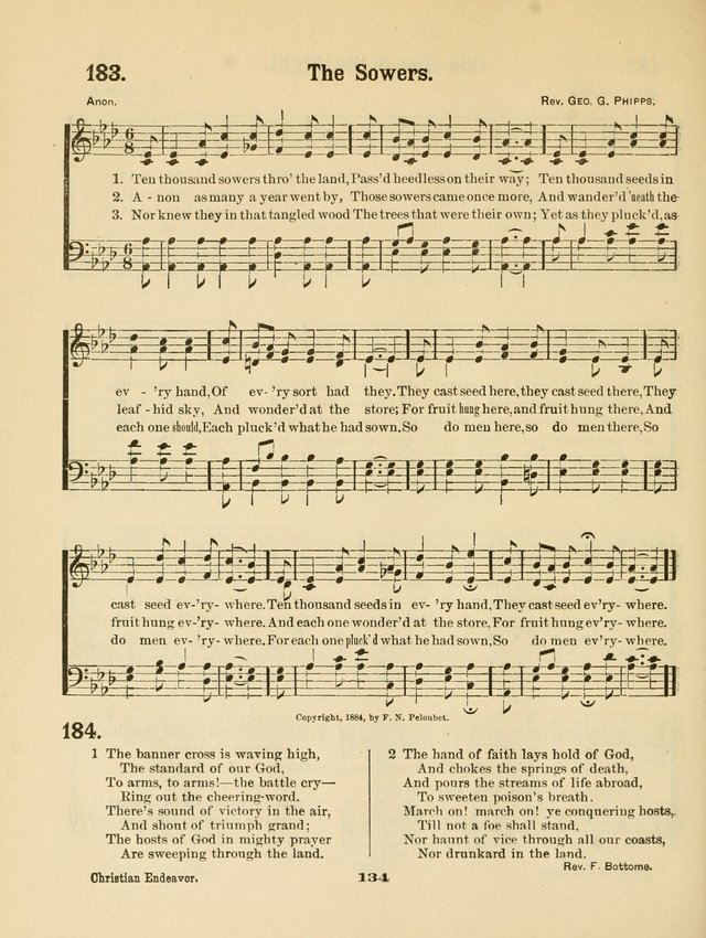 Select Songs No. 2: for the singing service in the prayer meeting; Sunday school; Christian Endeavor meetings page 134