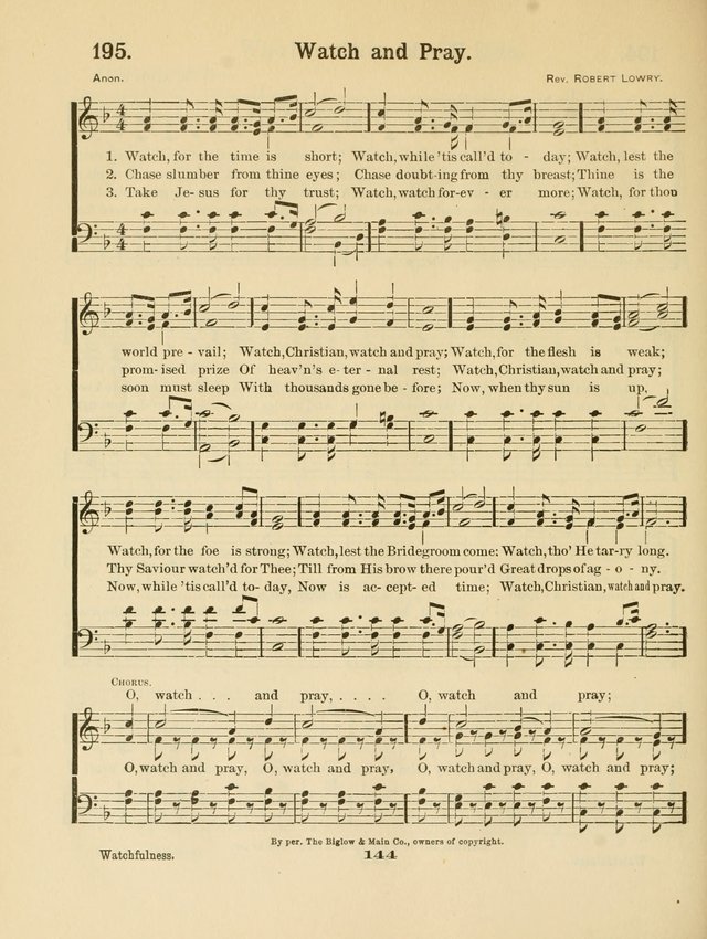 Select Songs No. 2: for the singing service in the prayer meeting; Sunday school; Christian Endeavor meetings page 144