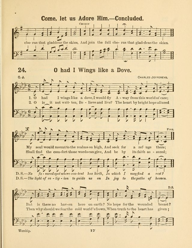 Select Songs No. 2: for the singing service in the prayer meeting; Sunday school; Christian Endeavor meetings page 17