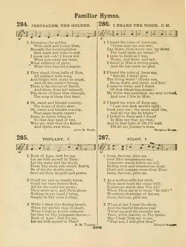 Select Songs No. 2: for the singing service in the prayer meeting; Sunday school; Christian Endeavor meetings page 208