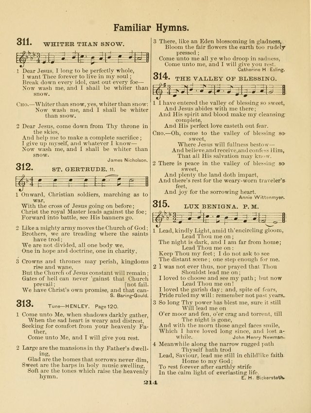 Select Songs No. 2: for the singing service in the prayer meeting; Sunday school; Christian Endeavor meetings page 214