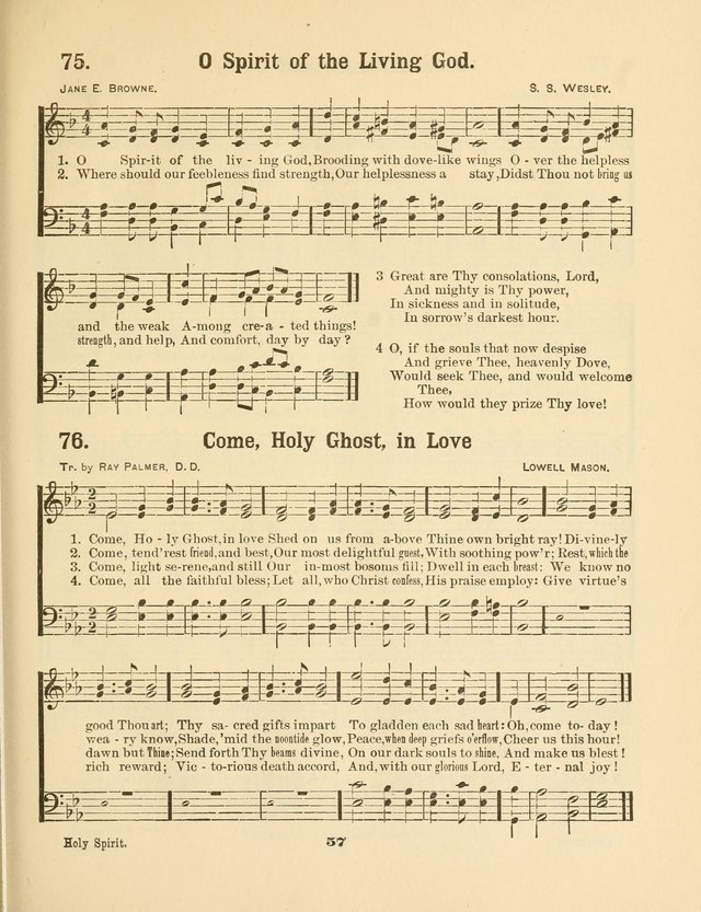 Select Songs No. 2: for the singing service in the prayer meeting; Sunday school; Christian Endeavor meetings page 57