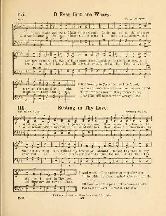 Select Songs No. 2: for the singing service in the prayer meeting; Sunday school; Christian Endeavor meetings page 87