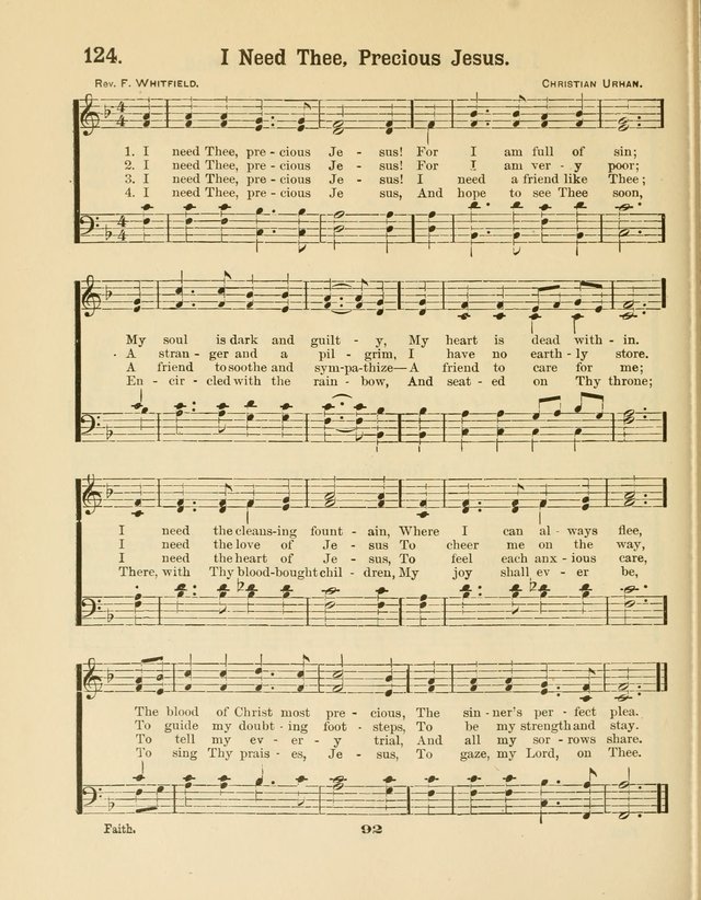 Select Songs No. 2: for the singing service in the prayer meeting; Sunday school; Christian Endeavor meetings page 92