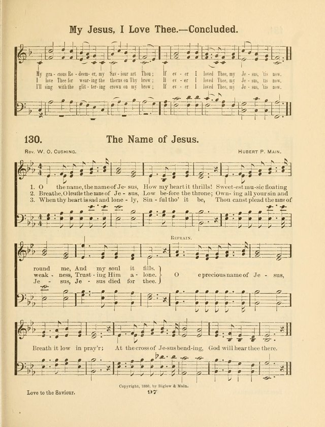 Select Songs No. 2: for the singing service in the prayer meeting; Sunday school; Christian Endeavor meetings page 97