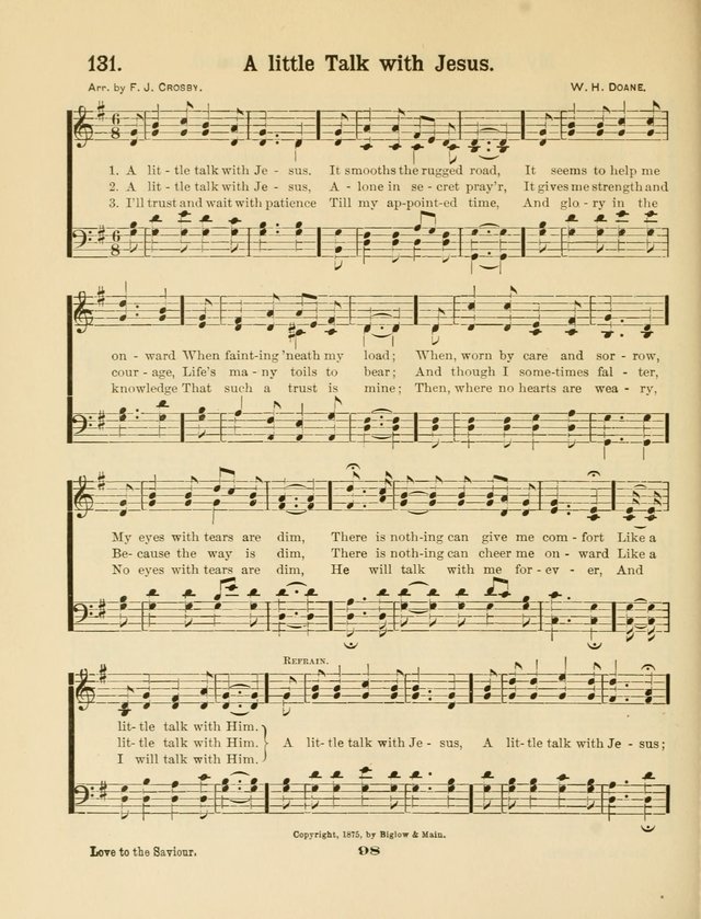 Select Songs No. 2: for the singing service in the prayer meeting; Sunday school; Christian Endeavor meetings page 98
