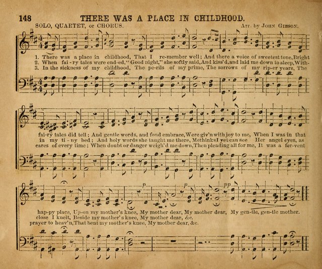 Sabbath School Bell No. 2: a superior collection of choice tunes, newly arranged and composed, and a large number of excellent hymns written expressly for this work, which are well adapted for...      page 148