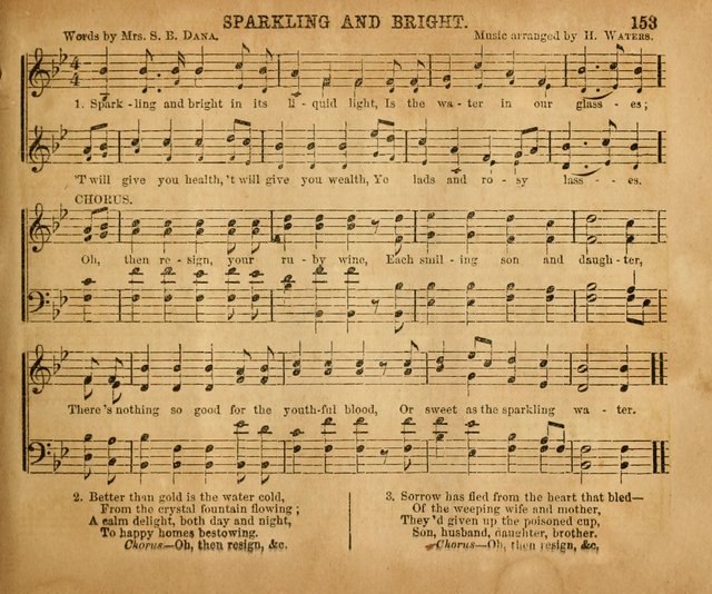 Sabbath School Bell No. 2: a superior collection of choice tunes, newly arranged and composed, and a large number of excellent hymns written expressly for this work, which are well adapted for...      page 153