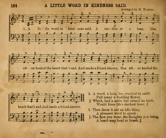 Sabbath School Bell No. 2: a superior collection of choice tunes, newly arranged and composed, and a large number of excellent hymns written expressly for this work, which are well adapted for...      page 154