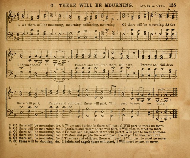Sabbath School Bell No. 2: a superior collection of choice tunes, newly arranged and composed, and a large number of excellent hymns written expressly for this work, which are well adapted for...      page 155