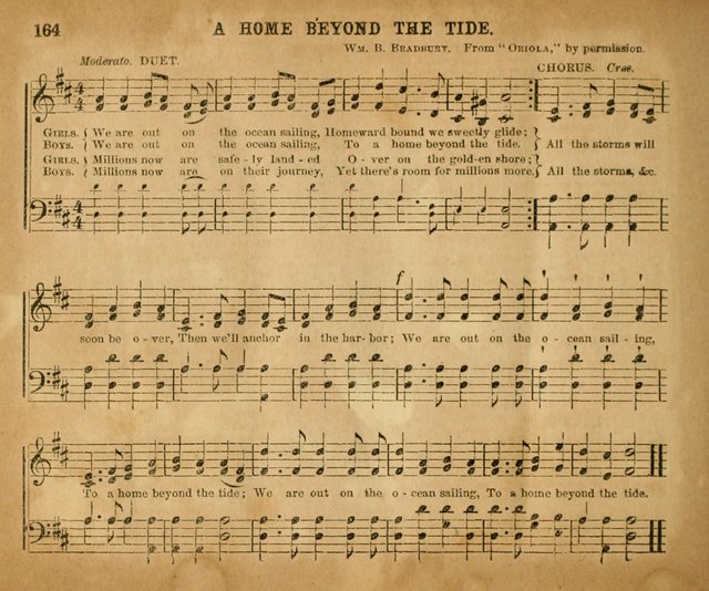 Sabbath School Bell No. 2: a superior collection of choice tunes, newly arranged and composed, and a large number of excellent hymns written expressly for this work, which are well adapted for...      page 164