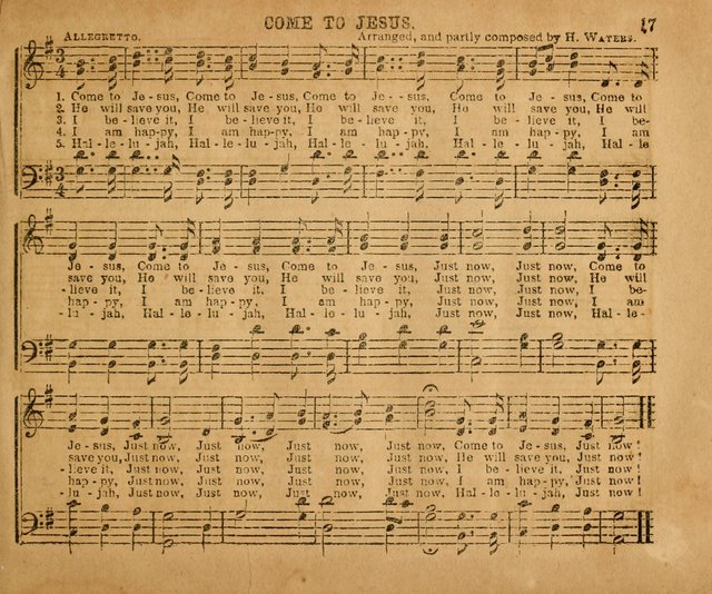 Sabbath School Bell No. 2: a superior collection of choice tunes, newly arranged and composed, and a large number of excellent hymns written expressly for this work, which are well adapted for...      page 17
