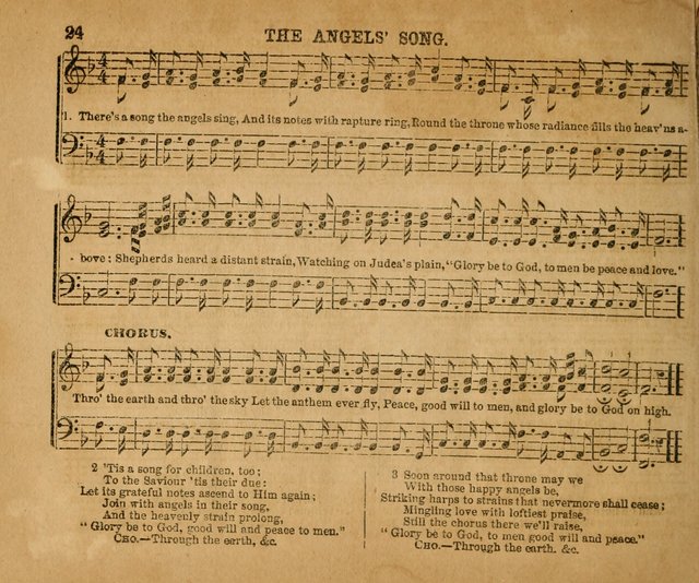 Sabbath School Bell No. 2: a superior collection of choice tunes, newly arranged and composed, and a large number of excellent hymns written expressly for this work, which are well adapted for...      page 24