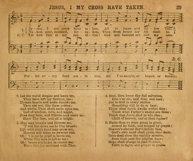 Sabbath School Bell No. 2: a superior collection of choice tunes, newly arranged and composed, and a large number of excellent hymns written expressly for this work, which are well adapted for...      page 39