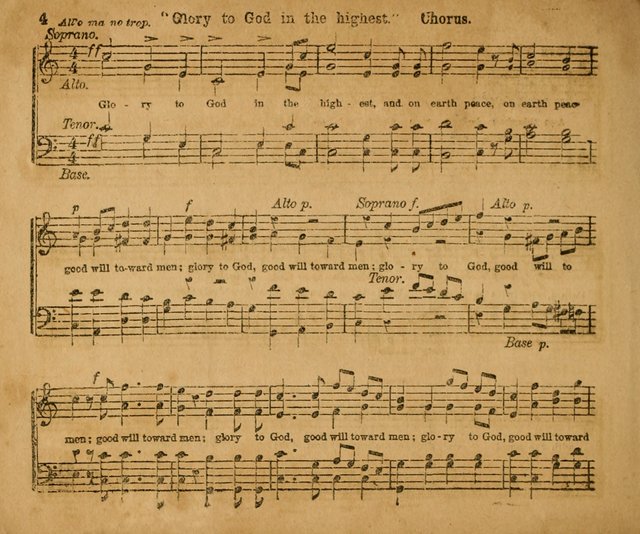 Sabbath School Bell No. 2: a superior collection of choice tunes, newly arranged and composed, and a large number of excellent hymns written expressly for this work, which are well adapted for...      page 4