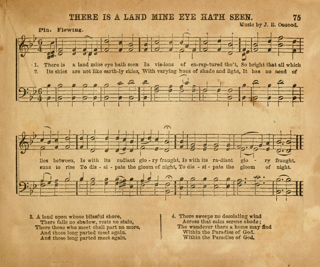 Sabbath School Bell No. 2: a superior collection of choice tunes, newly arranged and composed, and a large number of excellent hymns written expressly for this work, which are well adapted for...      page 75