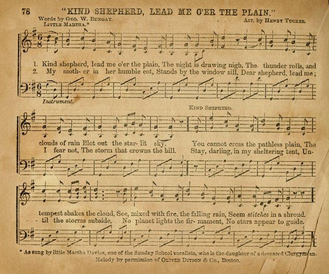 Sabbath School Bell No. 2: a superior collection of choice tunes, newly arranged and composed, and a large number of excellent hymns written expressly for this work, which are well adapted for...      page 78