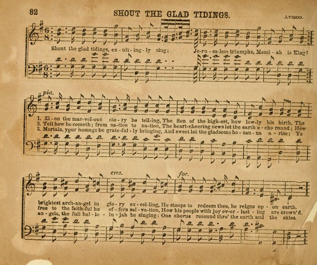Sabbath School Bell No. 2: a superior collection of choice tunes, newly arranged and composed, and a large number of excellent hymns written expressly for this work, which are well adapted for...      page 82