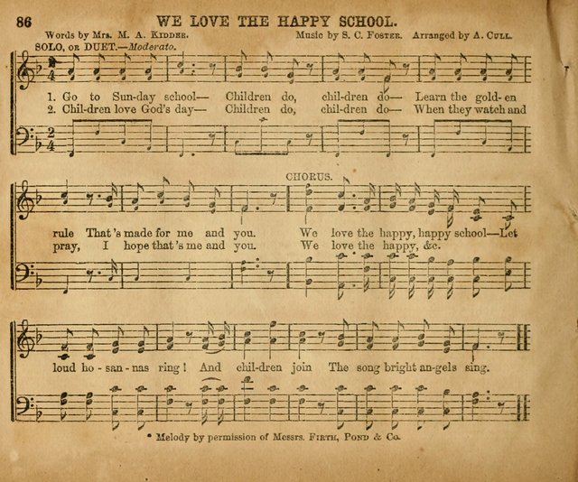 Sabbath School Bell No. 2: a superior collection of choice tunes, newly arranged and composed, and a large number of excellent hymns written expressly for this work, which are well adapted for...      page 86