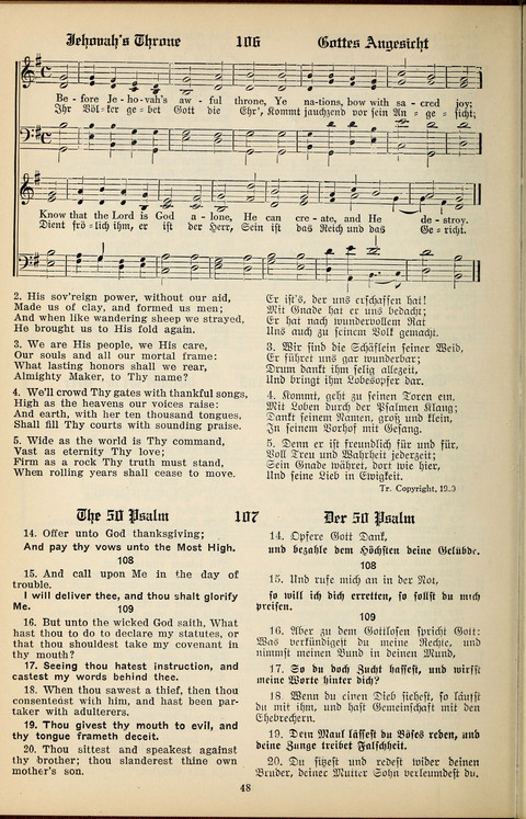 The Selah Song Book (Das Sela Gesangbuch) (2nd ed) page 46