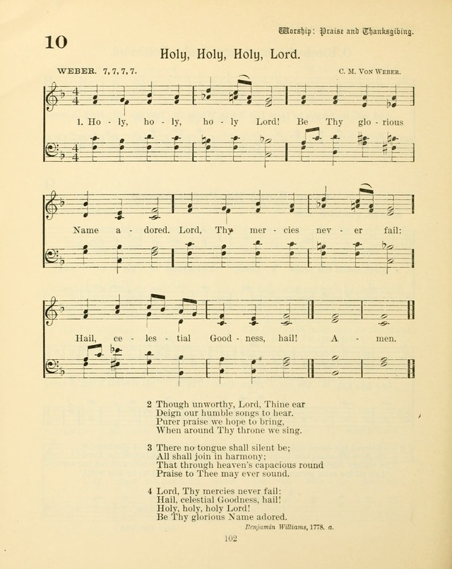 Sunday-School Book: with music: for the use of the Evangelical Lutheran congregations (Rev. and Enl.) page 104