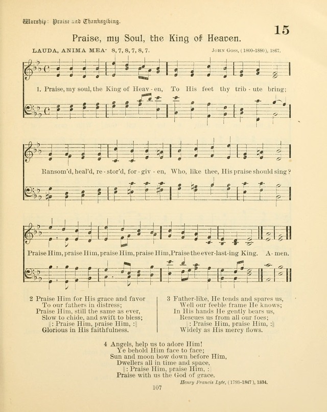 Sunday-School Book: with music: for the use of the Evangelical Lutheran congregations (Rev. and Enl.) page 109