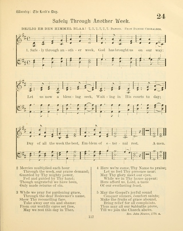 Sunday-School Book: with music: for the use of the Evangelical Lutheran congregations (Rev. and Enl.) page 119