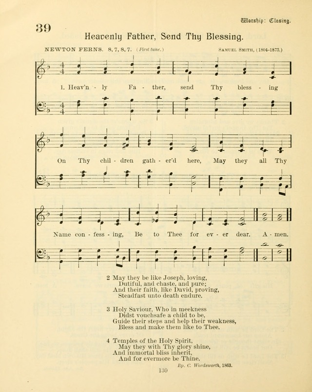 Sunday-School Book: with music: for the use of the Evangelical Lutheran congregations (Rev. and Enl.) page 132