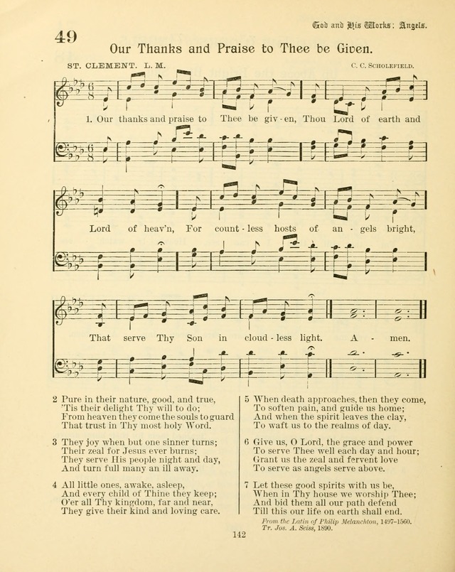 Sunday-School Book: with music: for the use of the Evangelical Lutheran congregations (Rev. and Enl.) page 144