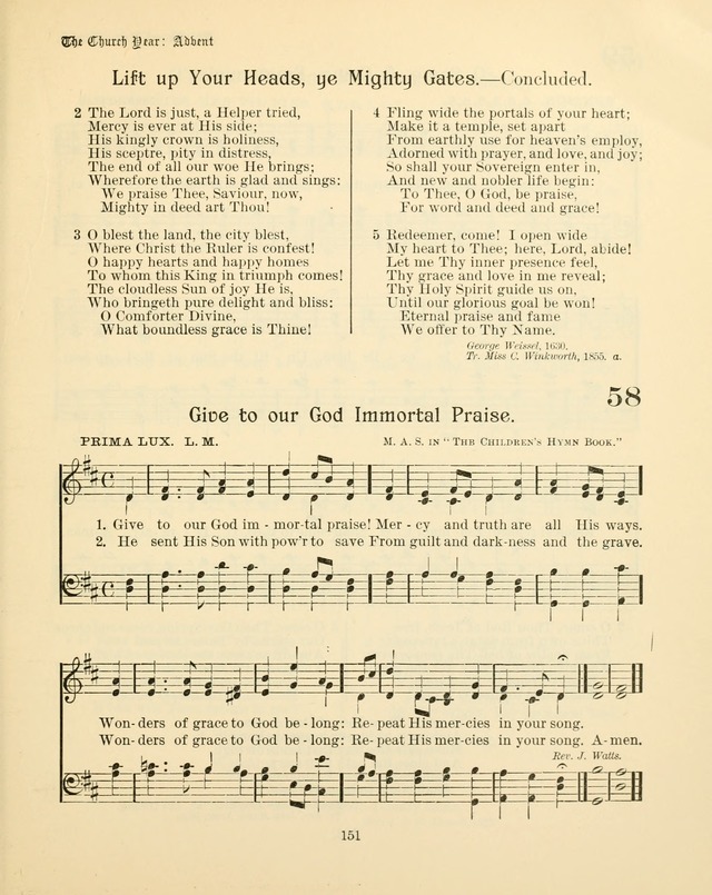 Sunday-School Book: with music: for the use of the Evangelical Lutheran congregations (Rev. and Enl.) page 153