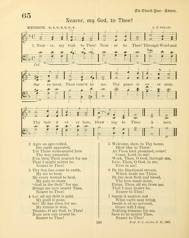 Sunday-School Book: with music: for the use of the Evangelical Lutheran congregations (Rev. and Enl.) page 160