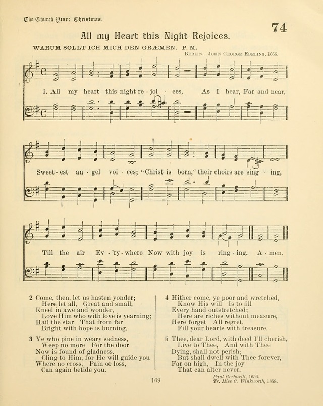 Sunday-School Book: with music: for the use of the Evangelical Lutheran congregations (Rev. and Enl.) page 171