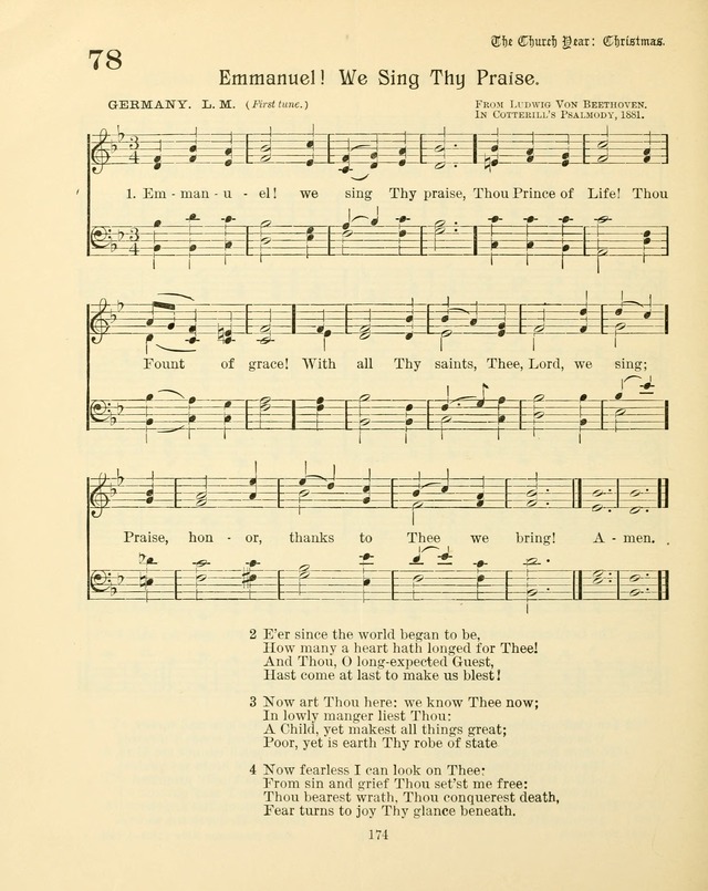 Sunday-School Book: with music: for the use of the Evangelical Lutheran congregations (Rev. and Enl.) page 176