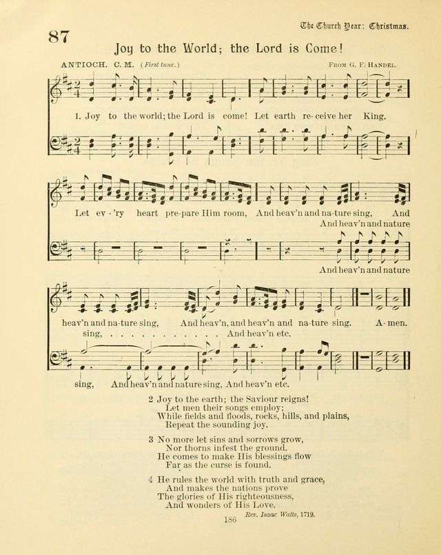 Sunday-School Book: with music: for the use of the Evangelical Lutheran congregations (Rev. and Enl.) page 188