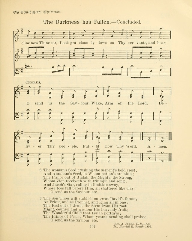 Sunday-School Book: with music: for the use of the Evangelical Lutheran congregations (Rev. and Enl.) page 193