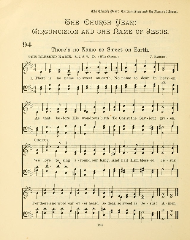 Sunday-School Book: with music: for the use of the Evangelical Lutheran congregations (Rev. and Enl.) page 196