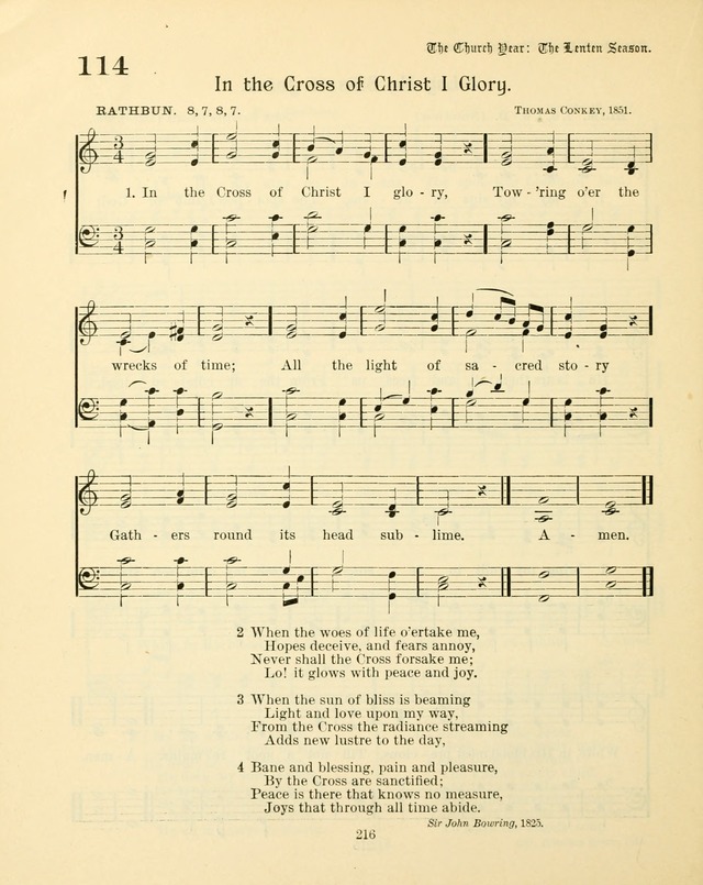 Sunday-School Book: with music: for the use of the Evangelical Lutheran congregations (Rev. and Enl.) page 218
