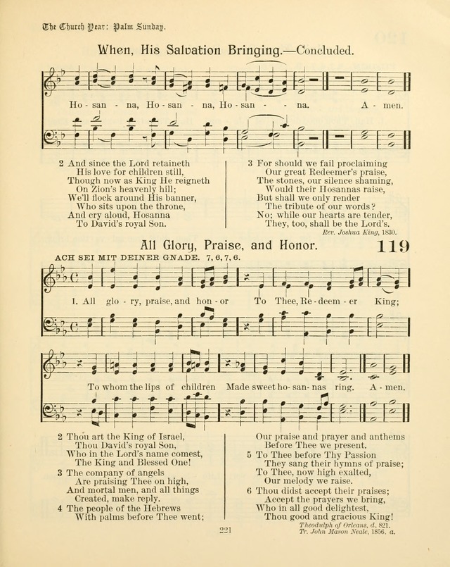Sunday-School Book: with music: for the use of the Evangelical Lutheran congregations (Rev. and Enl.) page 223