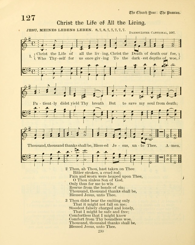 Sunday-School Book: with music: for the use of the Evangelical Lutheran congregations (Rev. and Enl.) page 232
