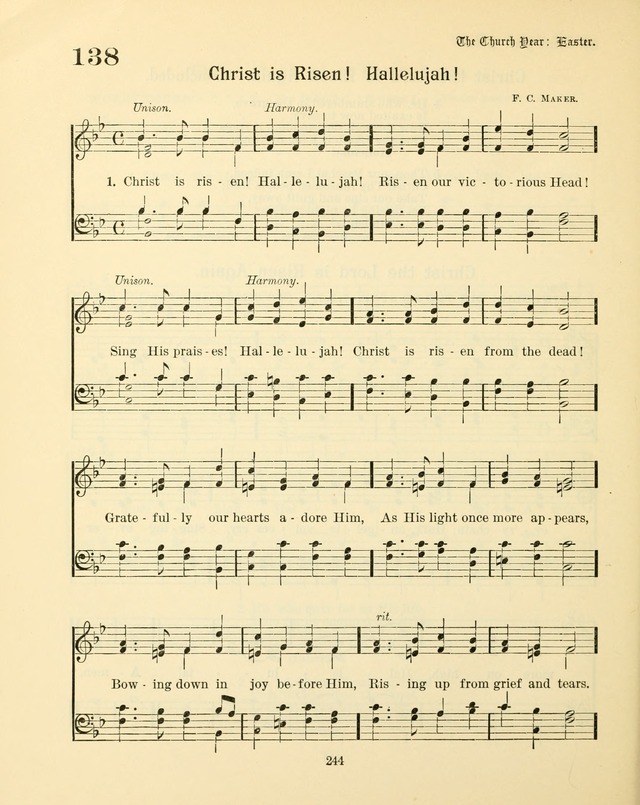 Sunday-School Book: with music: for the use of the Evangelical Lutheran congregations (Rev. and Enl.) page 246