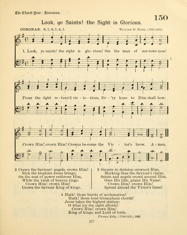 Sunday-School Book: with music: for the use of the Evangelical Lutheran congregations (Rev. and Enl.) page 259