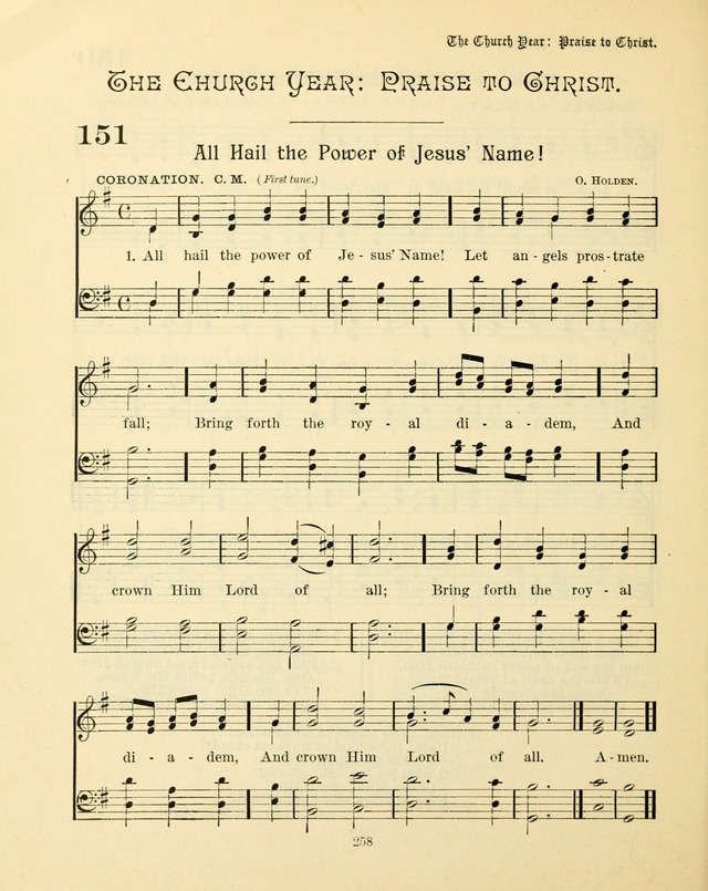 Sunday-School Book: with music: for the use of the Evangelical Lutheran congregations (Rev. and Enl.) page 260
