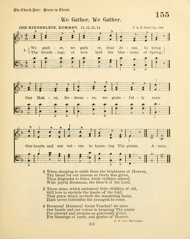 Sunday-School Book: with music: for the use of the Evangelical Lutheran congregations (Rev. and Enl.) page 265