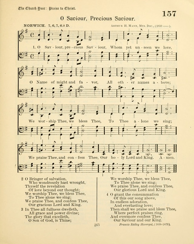 Sunday-School Book: with music: for the use of the Evangelical Lutheran congregations (Rev. and Enl.) page 267