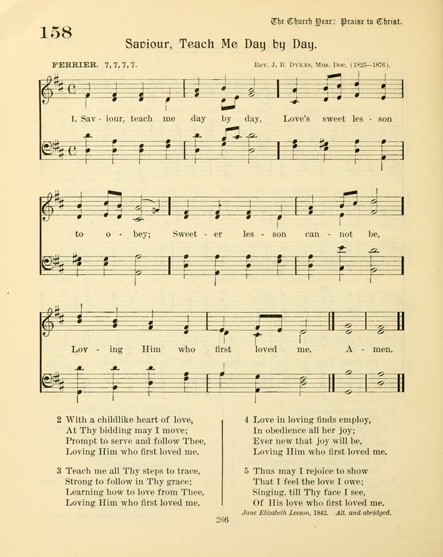Sunday-School Book: with music: for the use of the Evangelical Lutheran congregations (Rev. and Enl.) page 268