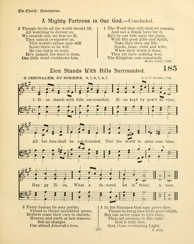 Sunday-School Book: with music: for the use of the Evangelical Lutheran congregations (Rev. and Enl.) page 297