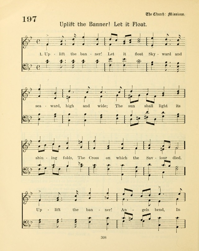 Sunday-School Book: with music: for the use of the Evangelical Lutheran congregations (Rev. and Enl.) page 310