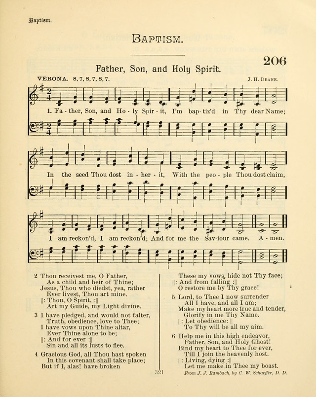 Sunday-School Book: with music: for the use of the Evangelical Lutheran congregations (Rev. and Enl.) page 323