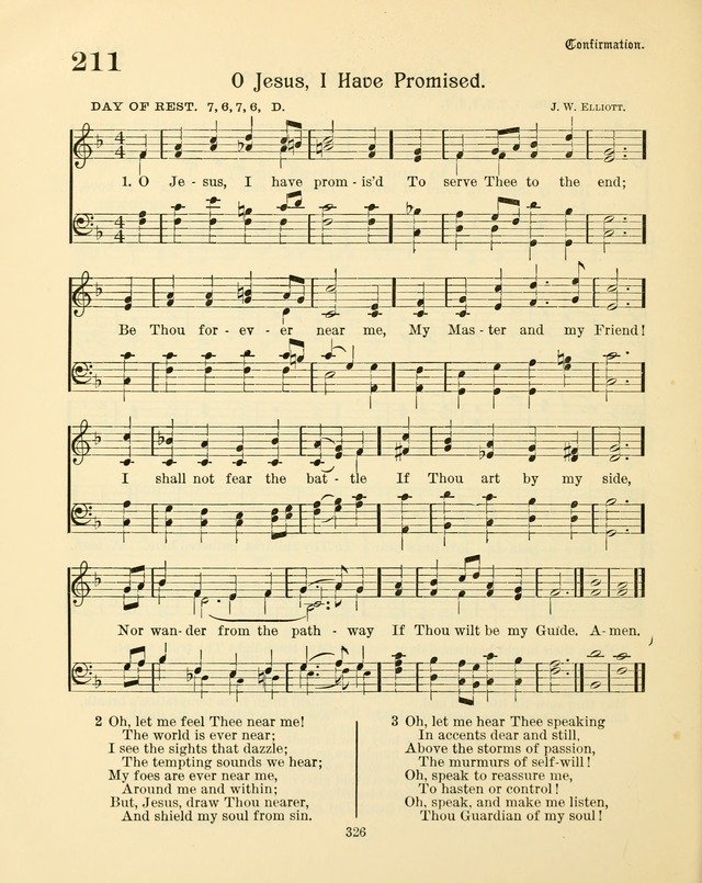 Sunday-School Book: with music: for the use of the Evangelical Lutheran congregations (Rev. and Enl.) page 328